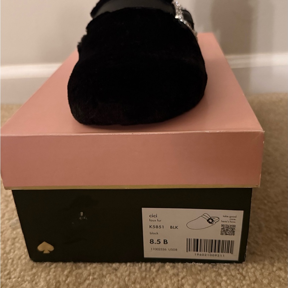 Kate Spade Black Velvet Cici Loafers